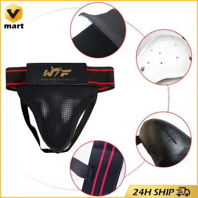 Groin Guard Protective Safety Cup Martial Arts Kick Boxing Crotch Protector Jockstrap Support Sport Training Protector Guard Men Groin Guard Protector for Muay Thai Boxing Taekwondo Sports Gym Workout