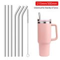 GAN 1Pcs Drinking Stainless Steel Straws Silver Straight Bent Replacement Straw Durable Reusable Cup Straw for Stanley 30oz 40oz Tyeso Cup. 