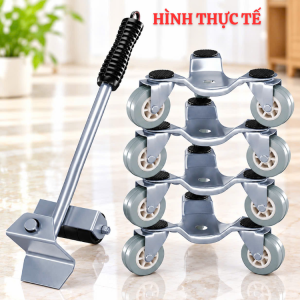 Bộ bàn xe đẩy xoay 360° di chuyển vật nặng chịu tải 200KG   | Xoay 360° đệm cao su chống trượt tấm đế chắc chắn chịu lực tốt chịu tải 200KG