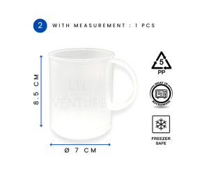 250ml Mesuring Cup/Measurement Cup/Plain Plastic Cup PP/Medicine Cup/Plastik Cawan Penyukat/Medical/Admission Cup