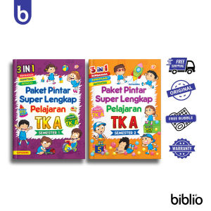 Paket Pintar Super Lengkap Pelajaran TK A Semester 1&2 3 IN 1 (2 Buku)