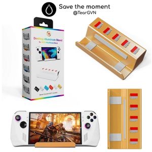 Giá đỡ máy bằng hợp kim nhôm JYS chứa được 5 thẻ nhớ cho ROG Ally / Steam Deck & OLED