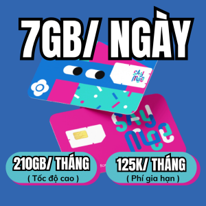 ( SIM 210GB TỐC ĐỘ CAO ) Chỉ 125k/Tháng Có Ngay 7GB Data TỐC ĐỘ CAO BIGME | FREESHIP - CHƯA KÍCH HOẠT