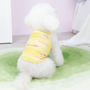 AuntieCindy Cute Dog Clothes New Crayon Line Normcore Shihtzu Cool Suspender Shirt