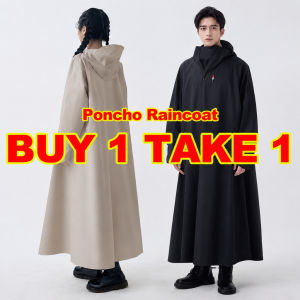 Full‑Length Raincoat for AdultsPVC Fabric Heavy Rainproof Single Motorcycle Cycling&Hiking Raincoat