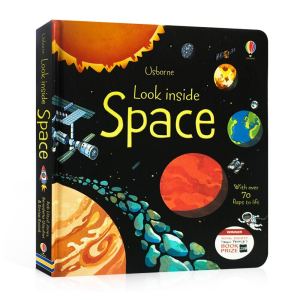 【PH STOCK】Usborne Look Inside Space Lift-the-Flap Board book Colouring English Story Book Activity Picture Book for Kids Baby Toddlers Early Reader Childrens Book Bedtime Reading Learning Materials for Kids 1-6 Years Old Birthday Present