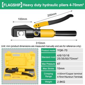 YOK-Series Hand Hydraulic Crimping Tool Cable Lug Crimper Plier Compression Terminal Wire Rop 液压压接工具