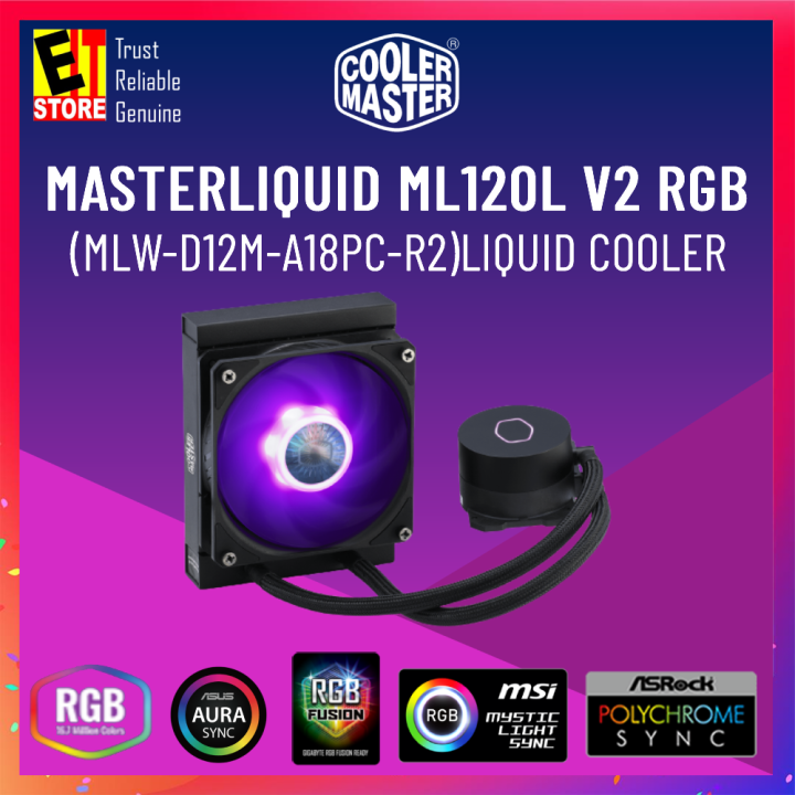 COOLER MASTER MASTERLIQUID ML120L V2 RGB (MLW-D12M-A18PC-R2)Liquid Cooler