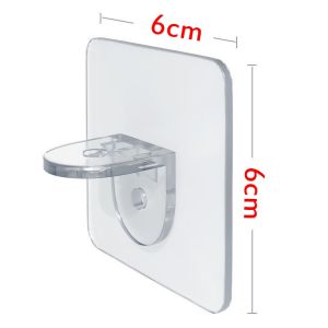 Multi-function Adhesive Shelf Support Pegs / Punch-free Clapboard Hook Stickers / Closet Cabinet Shelf Support Wall Hangers Punch-free Layered Partition Bracket for Kitchen Bathroom Accessories