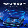 Llano Laptop Cooling Pad Equipped USB Powered Cooler Turbo-Fan Rapid Cooling Gaming Laptop With Adjustable Brackets Suit for the 13-21 inch Laptop. 