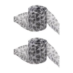 Leopards Print Sheer Ribbon Shoe Laces 140cm Long Flat Shoelaces Polyester Shoe Laces for Adults Kids Trainers Sneakers