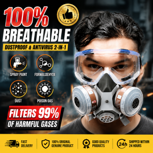 🍃Filtration rate ≥99.9🍃chemical gas mask dust mask 3M respirator mask gas respirator filter cotton half 防毒面具