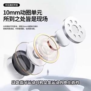 BONINE HD Screen HiFi Sound Neckband Long Battery Life Wireless Bluetooth5.4 Headphones Earphones Sports Gamer Headsets Noise Reduction