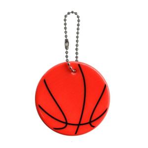Reflector with Chains Reflective Keychain PVC Reflective Pendant Kids Reflector Pendant for School Bag Cycling Backpack