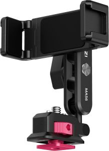ULANZI MA56 4-in-1 Metal Phone Tripod Mount with Cold Shoe & Arca Swiss Plate 360 °   Adjustable Hot Shoe Camera Phone Mount for iPhone Compact All-in-One Adapter for Smartphone Photography & Video
