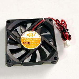 Quạt 7Cm Cao 1Cm / Điện áp DC 12V Loại 2 dây đầu cắm 2 Pin (Quạt NEW)