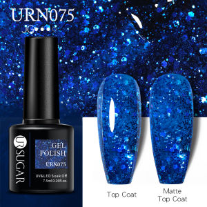 UR SUGAR 7.5ml Glitter Shiny Color Nail Gel Polish Semi-permanent Varnish Soak Off Nail Art Base Top Coat UV LED Gel Manicure