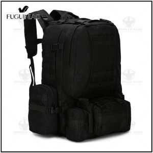 Fuguiniao 50L Outdoor Military Bag Camping Hiking Backpack 50L+10L+3L+3L multi-purpose combination backpack Outdoor sports hiking fishing bag