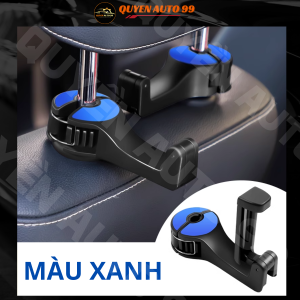 Móc treo đồ trên ô tô đa năng gài sau ghế kèm giá đỡ kẹp điện thoại chất liệu nhựa ABS cao cấp