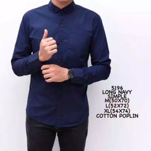 Termurah Kemeja Polos Pria Dewasa Lengan Panjang Ready 32 Warna