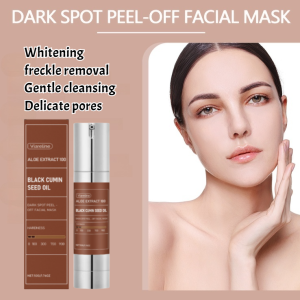 Black Seed Oil Whitening Peel-Off Mask Deep Cleansing Shrink Pore White Heads Pimple Remover Black Head Remover Pimple