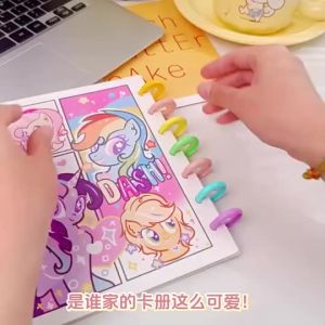 【Ship in 24H】3-inch loose leaf card book/Little Pony/Rainbow Pony card book/Star chasing small card collection book/3-inch photo storage book