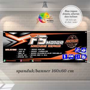 Cetak Spanduk Banner Bengkel Motor