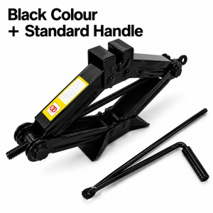 1 Ton Heavy Duty Scissor Car Jack Patented Small Light Jacks Manual Thick Hand Tyre Change Vehicle Truck Repairing Tool Workshop Repair Work Black