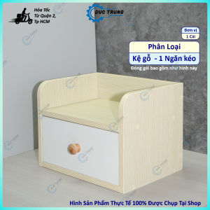 Kệ sách mini đa năng để bàn làm việc giá sách gỗ để bàn học bàn làm việc cao cấp có ngăn kéo - 062