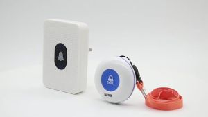 Chunhee Elderly SOS Pager Wireless Call System Untuk Rumah/Pejabat 長者緊急求助器