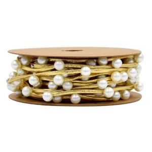 Stylish and Versatile Bead Ribbon Christmas Beads Ribbon Perfect for Weddings Scrapbooking and Centerpieces Rope