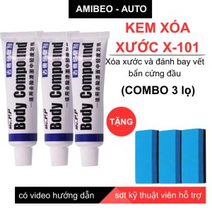 (Combo 3 lọ) Kem Xóa Xước X-101 Xe Ô tô Tẩy Trầy Xe - Chưa mất lớp sơn dùng cho xe Bóng - Amibéo auto