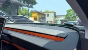 Cho Tesla mô hình 3 Highland mô hình y cây bách xù da lộn Bảng điều khiển lỗ thông hơi khung trang trí Sticker phụ kiện nội thất
