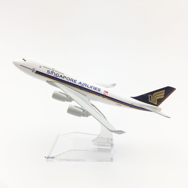 Yalinda Singapore Airlines Boeing 747 Aircraft Model 16cm Die-cast ...