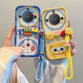 Casing Honor X9C Smart 5G Phone Case New Design Cute Cartoon 3D Doll Kuromi Doraemon SpongeBob Silicone Soft Cover with Lanyard 2025. 