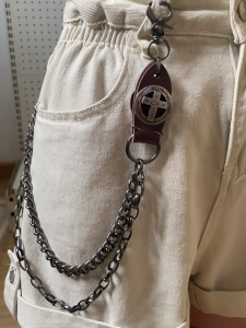 Double Layer Metal Chain Belt Stylish Adjustable Length Denims Waist Chain for Fashionable Adults