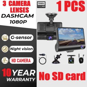 Xiaomi Dash Cam For Car Front And Back With Night Vision 1080p Three Lens Rearview Mirror Dashcam