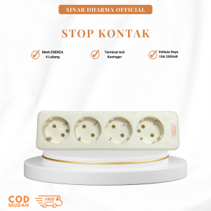 Stop Kontak Arde 4 Lubang ESENZA