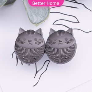 Better ตะขอปรับเอวกางเกง ปรับระดับเอวช่วยให้กางเกงกระชับ ลายแมว แบบหมุด Fashion Pins