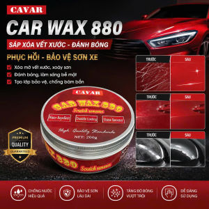 [ĐÁNH BÓNG LÀM MỜ VẾT XƯỚC] Sáp Xóa Vết Xước Xe Ô tô - Loại Bỏ Vết Xước Sâu Nhanh Chóng - Cavar 200G - Công Nghệ ĐỨC- SANTA Nhập Khẩu