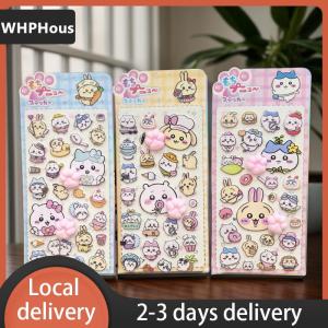 [COD] WHPHous Ship within 24 hours 1Pcs Kawaii Chiikawa Animal Soft Cats Paw 3D Decor Stickers DIY Laptop Scrapbook Phone Case Decor Decals Decompression Gifts