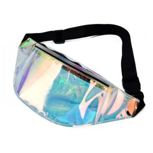 สไตล์เกาหลีกีฬาเอวกระเป๋าผู้หญิง Pvc โปร่งใสไหล่เดี่ยวเลเซอร์ Crossbody กันน้ํากระเป๋าโทรศัพท์มือถือ