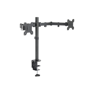 Inplay KMT-2 Dual Arm Monitor Stand Monitor Mount Fully Adjustable With C Clamp Stand For 14-27" Monitor