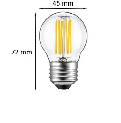 Bộ 3 Bóng đèn tròn trang trí LED Edison Vintage G45 4W E27