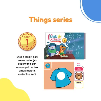 Gulalibooks Buku Anak Mewarnai Little Creator 3 Series Kids Coloring Book