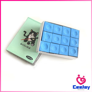 CeeJay ชอล์กฝนหัวคิว สีน้ำเงิน กล่องละ 12 อัน Billiard Chalk