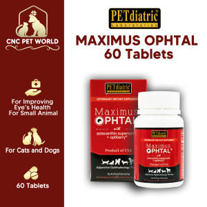 【PETdiatric Laboratories】 PETDIATRIC MAXIMUS OPHTAL 60S | For Cats and Dogs | Adjunctive Ophtalmology Therapy