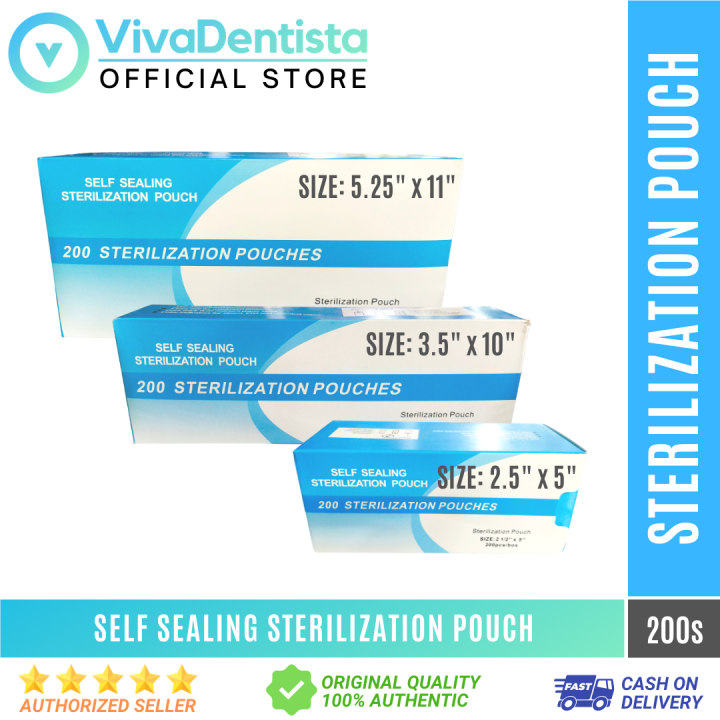 Self Sealing Sterilization Pouches (200pcs) VivaDentista Dental Medical