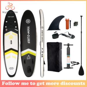 【New Arrival】 Paddle Balance Board with Pump Stand Up Paddle Board PVC Inflatable Surfboard for Outdoor Water Sports