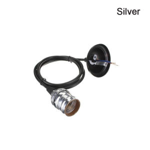 Vintage Edison E26 E27 Screw Bulb Aluminum Shell Base Lamp Bulb Holder Pendant Lighting Socket 110V 220V Ceiling Light  Cable